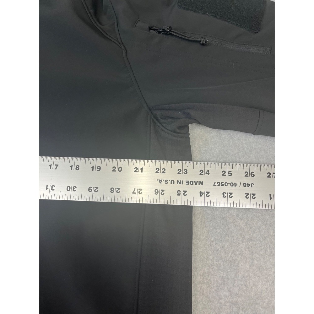 Condor Patrol Jacket Mens L Black 1/4 Zip Extendable Cuffs Thumb Holes Pockets - Picture 8 of 15